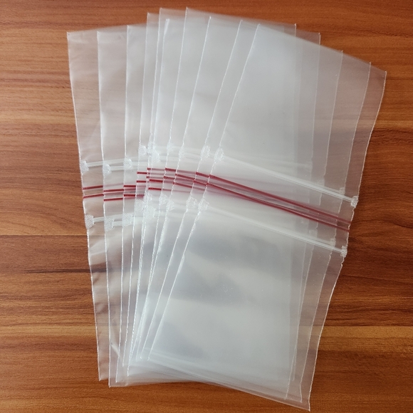 ✨️20 Clear Plastic Zip Top Reusable Shipping or Dust Bags✨️ - Picture 6 of 8